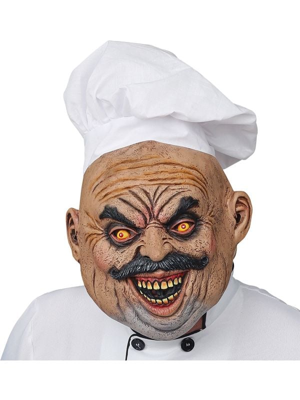 Chef masker met chefsmuts