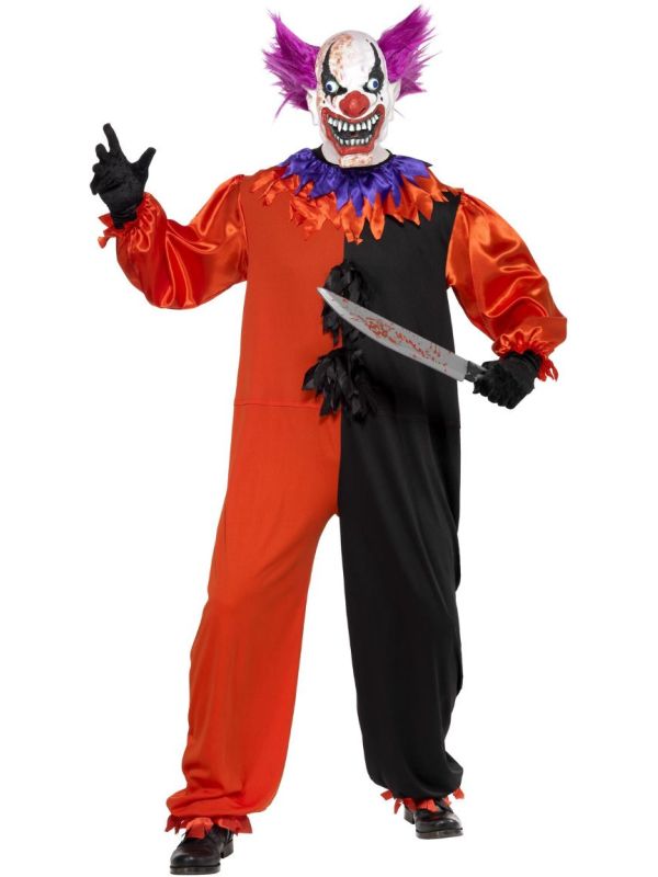Circus killer clown pak rood zwart main product photo