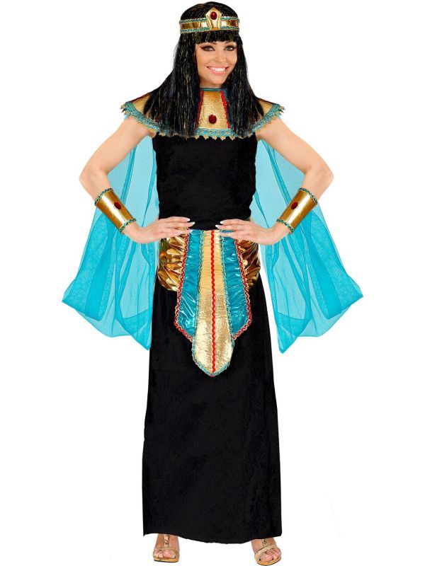 Cleopatra koningin lange jurk vrouwen