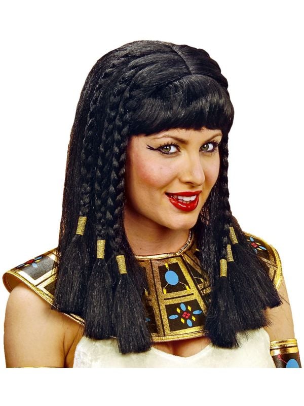 Cleopatra pruik zwart