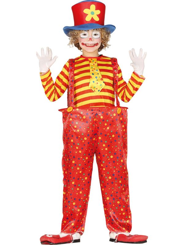 Clown outfit rood kind