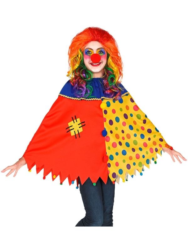 Clown poncho meisjes