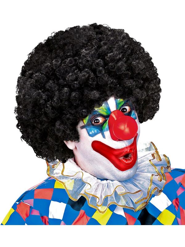 Clown pruik zwart