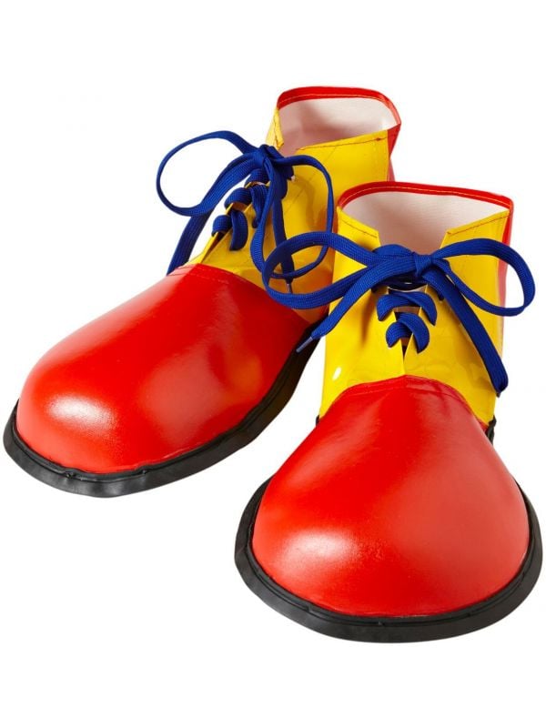 Clown schoenen rood geel