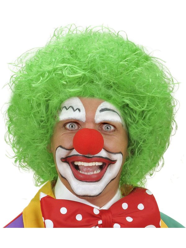 Clowns pruik groen