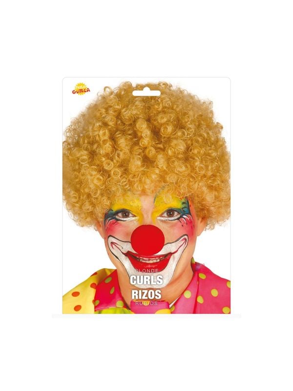 Clownspruik blond