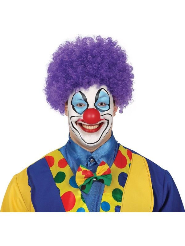 Clownspruik paars