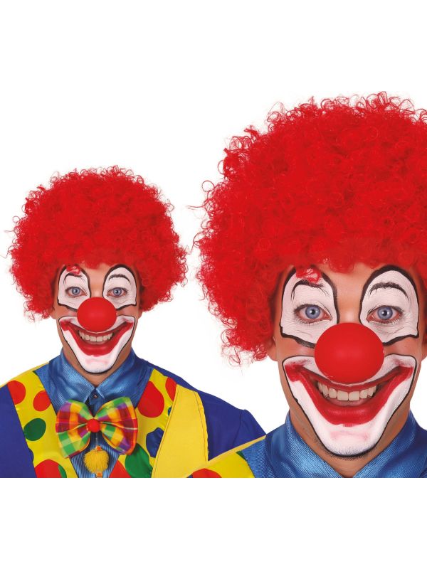 Clownspruik rood