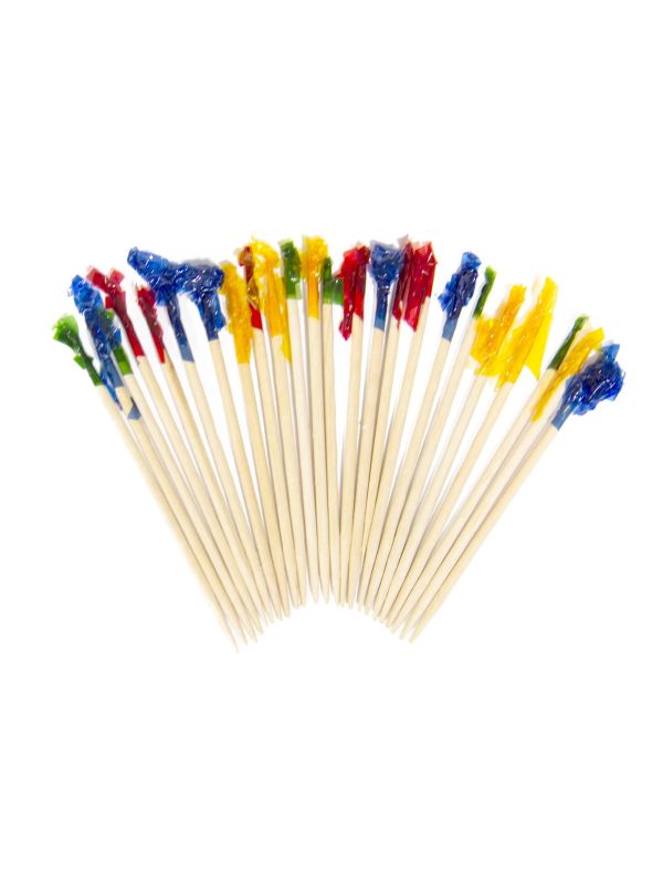 Cocktail prikkers 48 stuks swirls main product photo