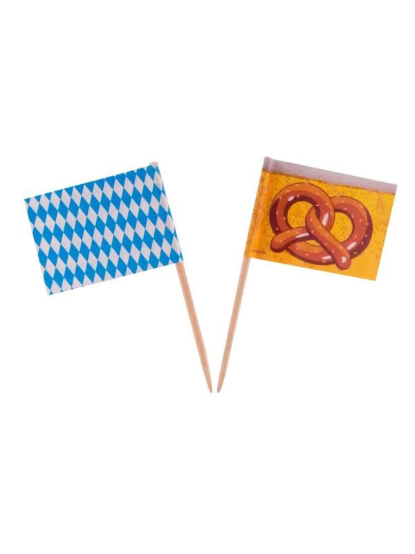 Cocktail prikkers 50 stuks oktoberfest vlag