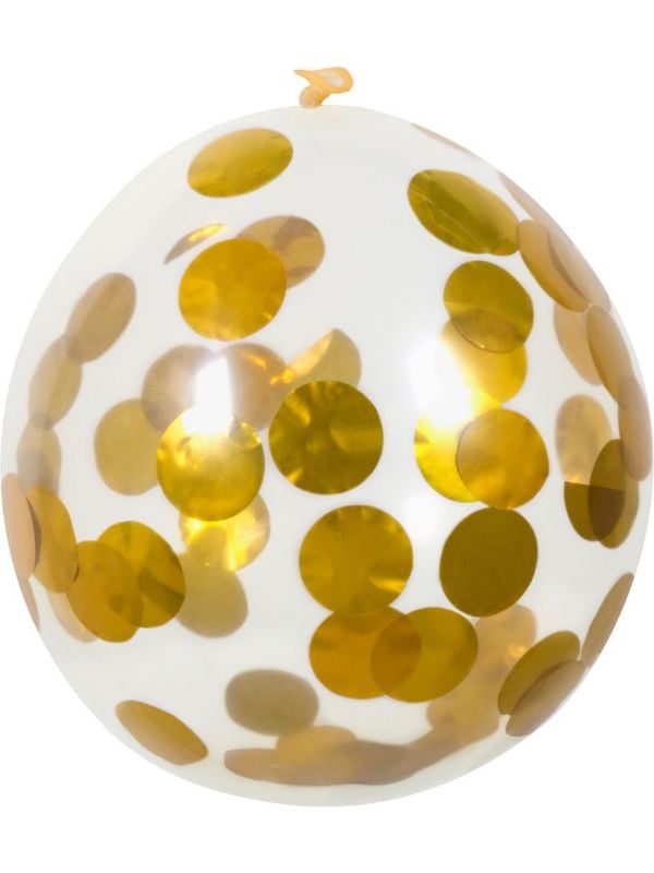 Confetti ballon goud 5x