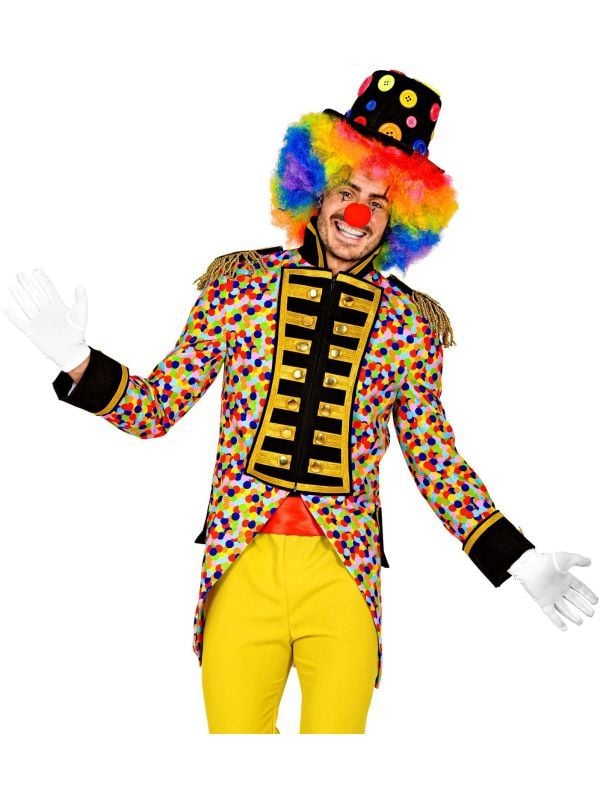 Confetti clown slipjas heren