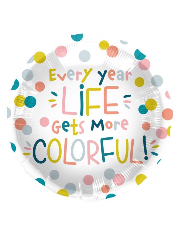 Confetti Colorful life folieballon