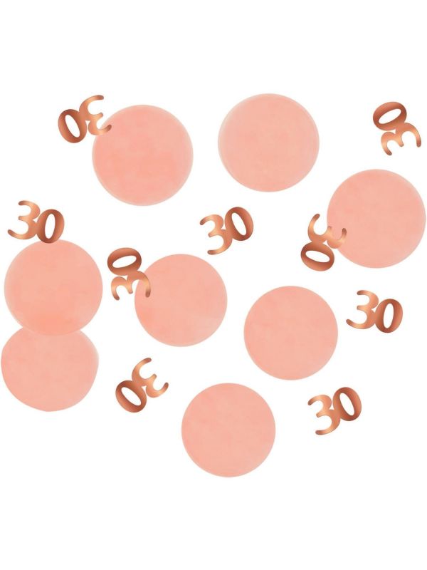Confetti verjaardag 30 elegant lush blush
