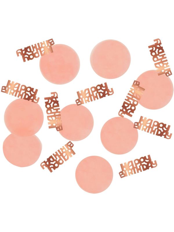 Confetti verjaardag elegant lush blush