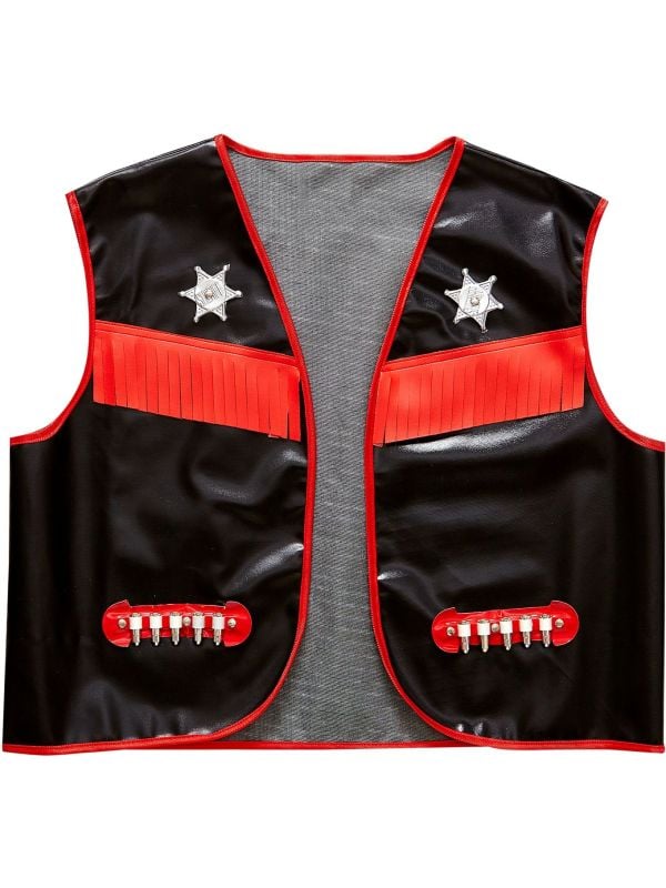 Cowboy gilet zwart heren