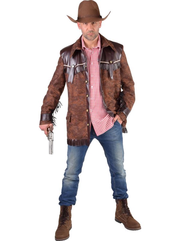 Cowboy jas bruin mannen main product photo