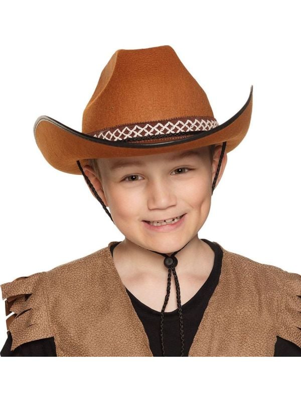 Cowboy junior hoed kind bruin