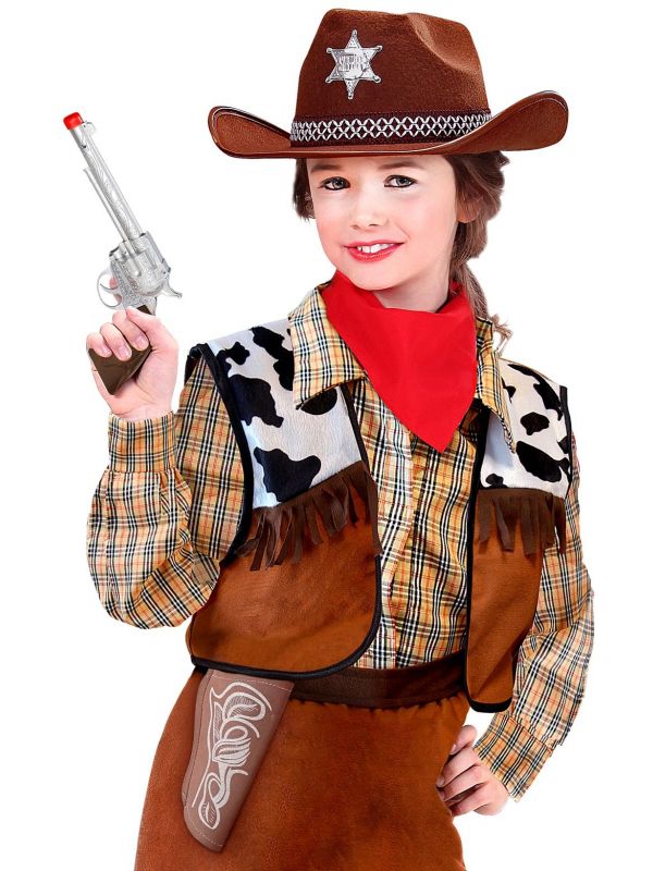 Cowboy revolver met holster
