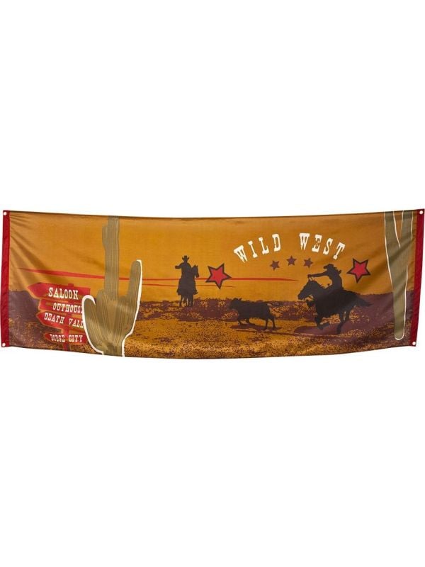 Cowboy thema banner wild west