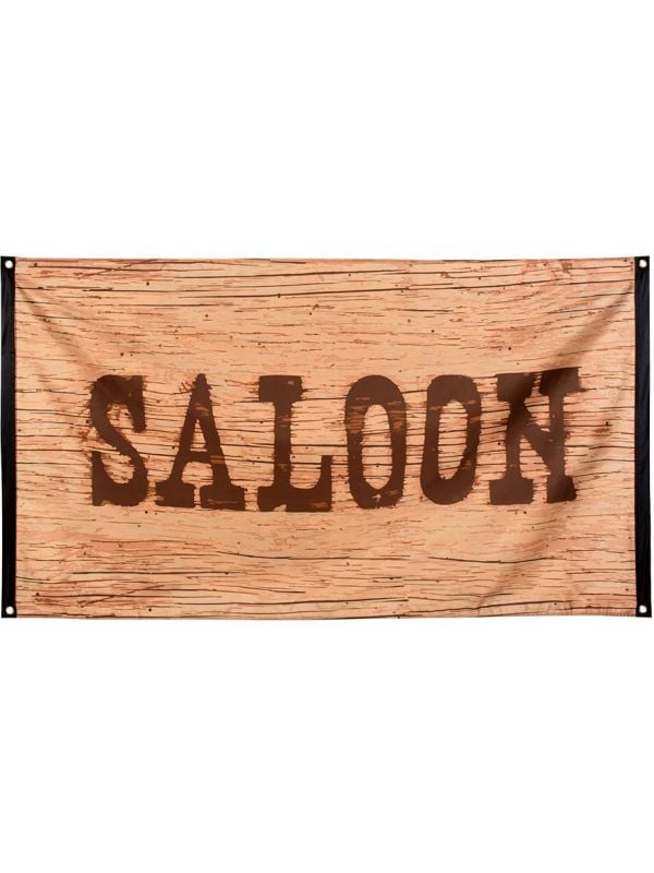Cowboy thema vlag saloon