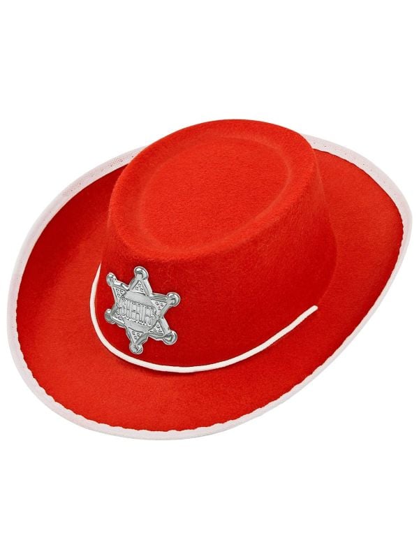 Cowboyhoed kind rood