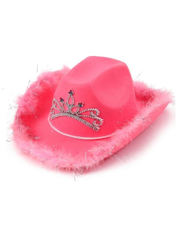 Cowgirl party hoed roze