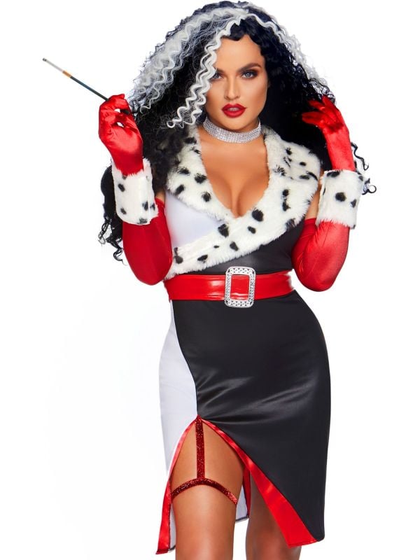 Cruella de Vil diva jurk