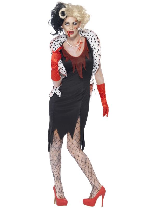 Cruella de Vil zombie outfit main product photo