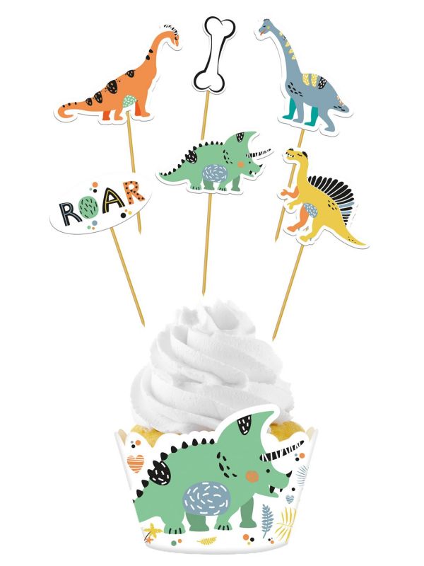 Cupcake Decoratie Set Dinosaurus