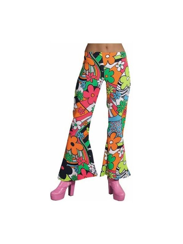 Dames hippie broek bloemen main product photo