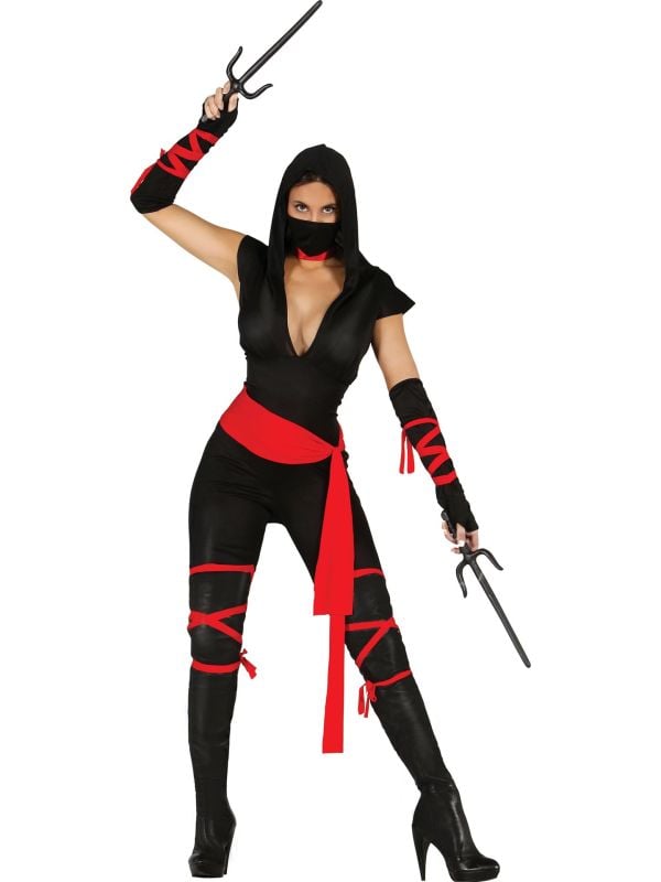 Dames ninja kostuum