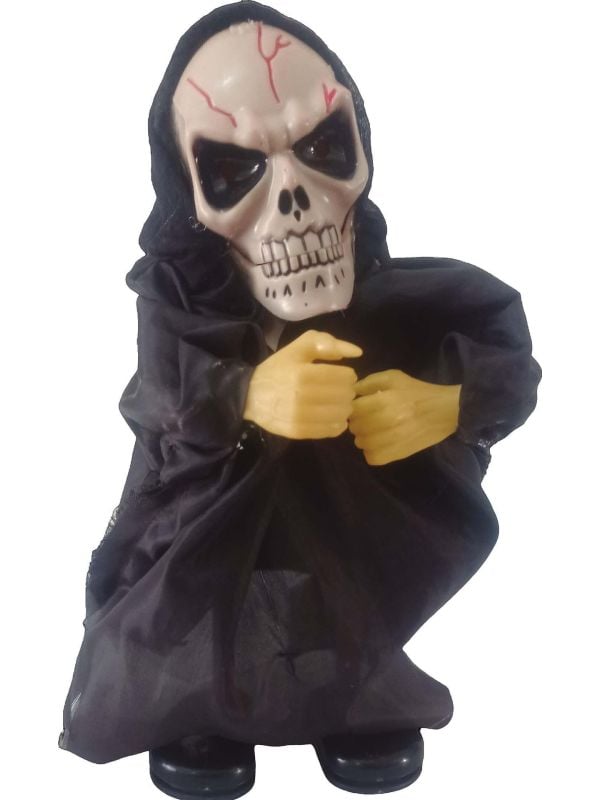 Dansend skelet met verlichting, geluid en beweging 29 cm halloween