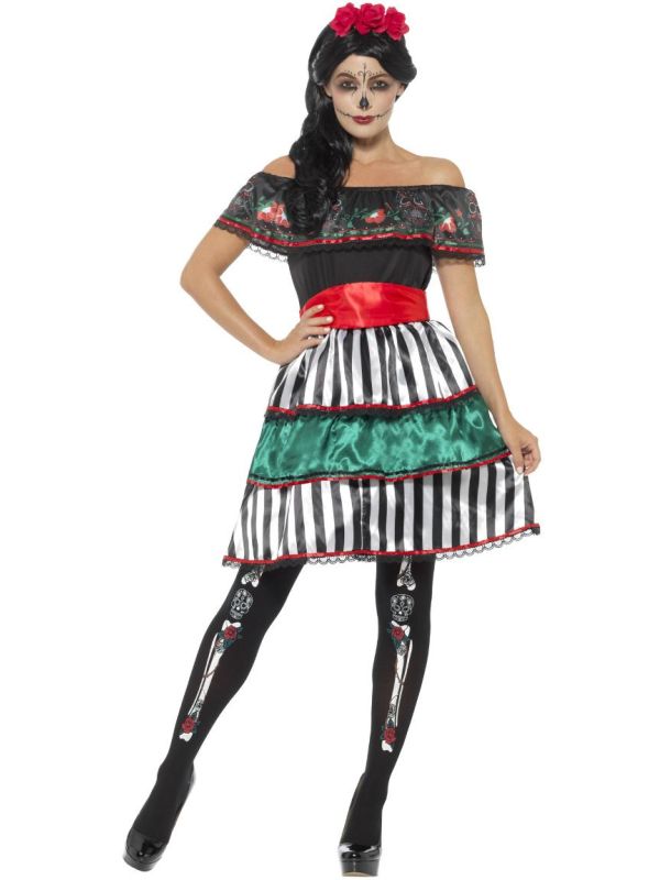 Day of the dead poppen outfit vrouwen main product photo