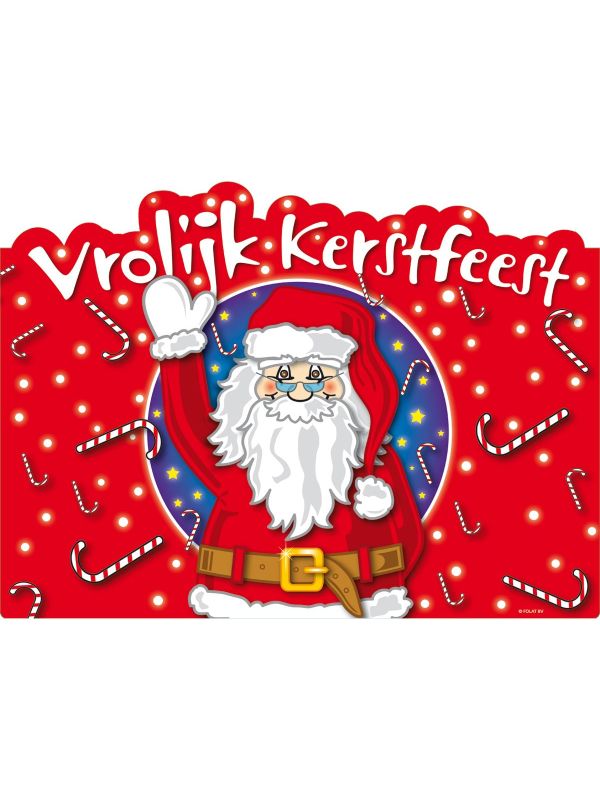 Deurbord vrolijk kerstfeest