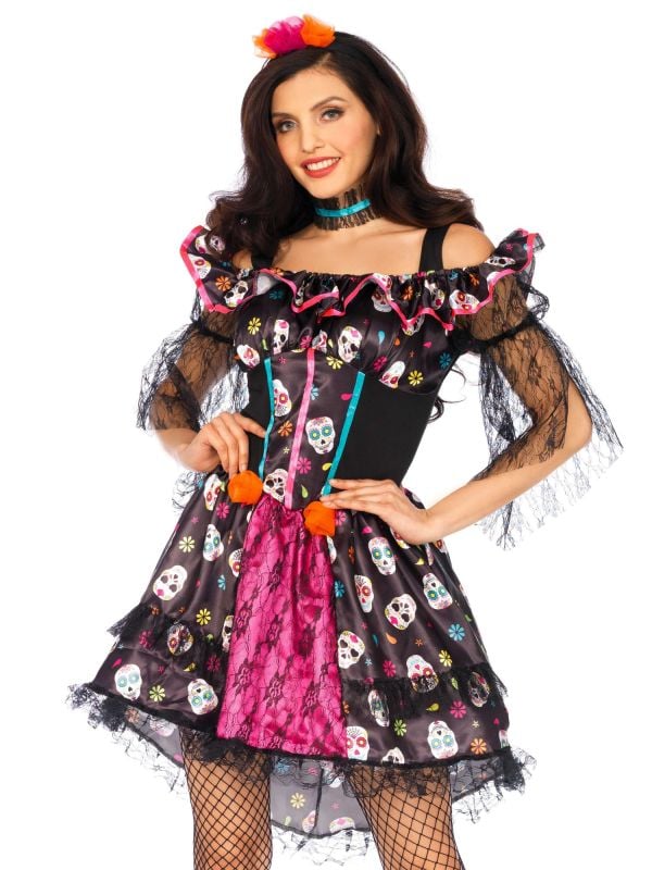 Dia de los muertos kleding dames