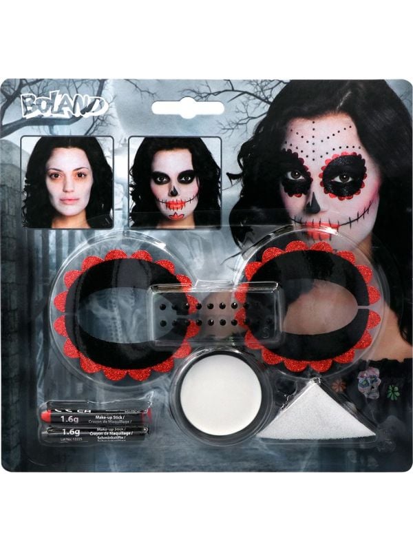 Dia de los muertos make-up set