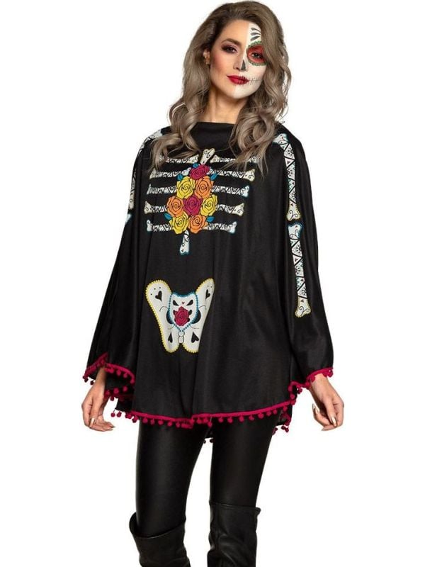 Dia de los muertos poncho