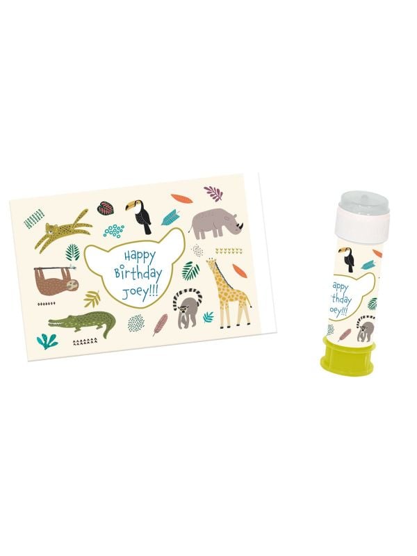 Dierentuin bellenblaas stickers