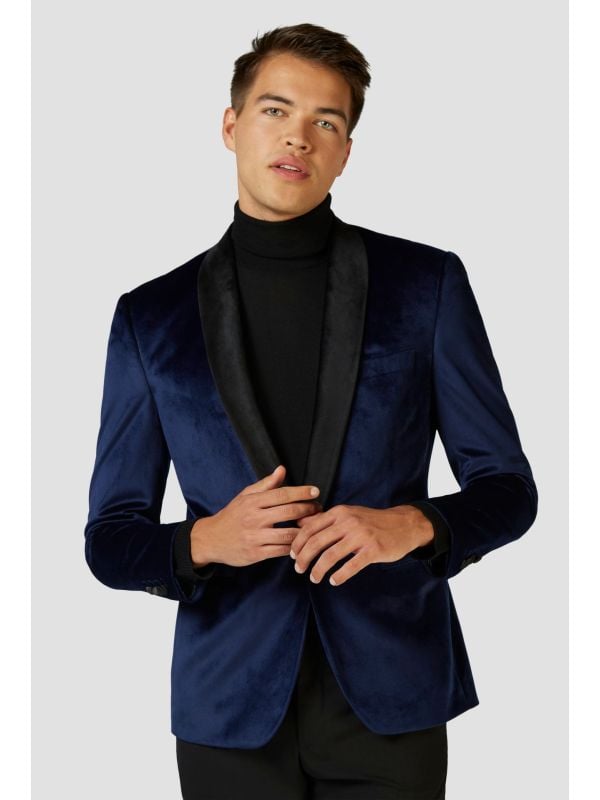 Dinner Jacket - Deep Blue Blazer Heren Opposuits