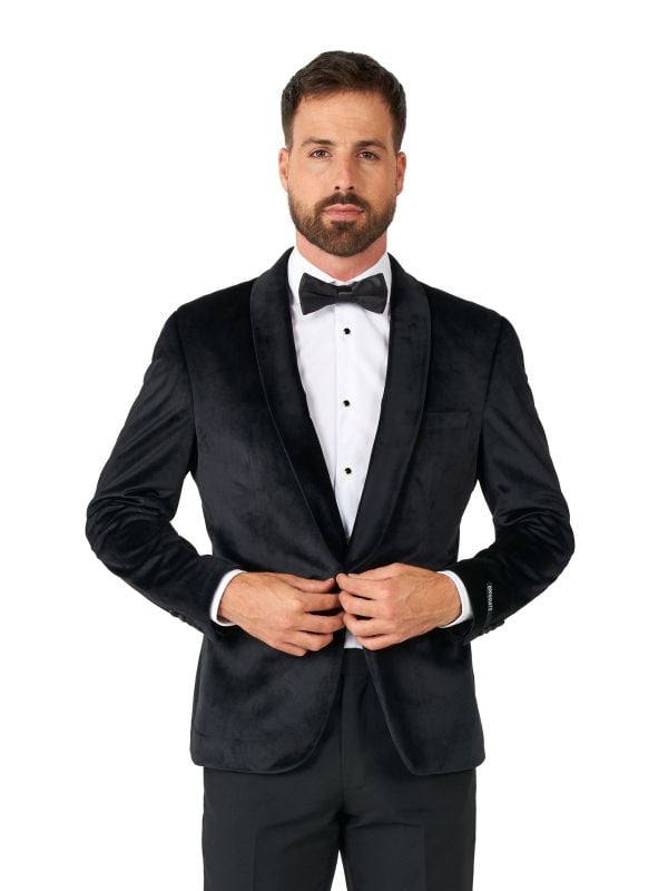 Dinner Jacket - Jet Set Black Blazer Heren Opposuits