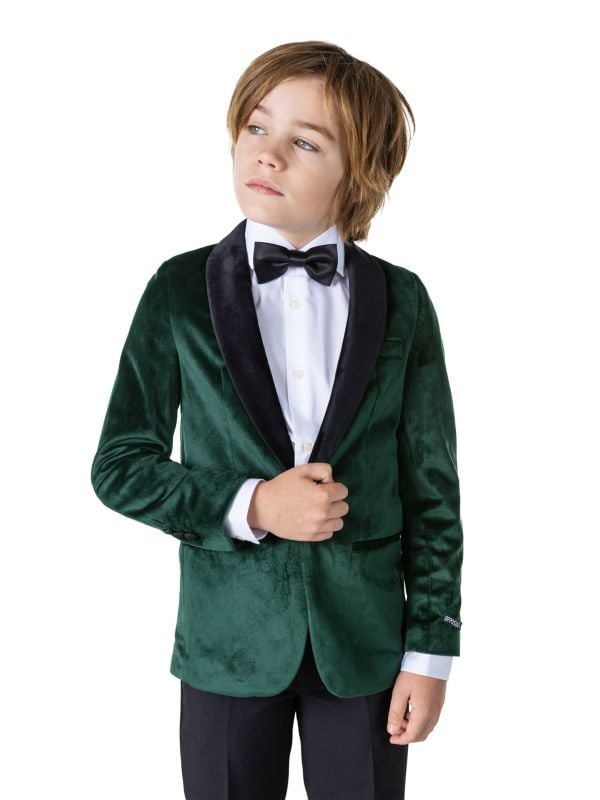 Dinner Jacket - Rich Green Blazer Jongens Opposuits