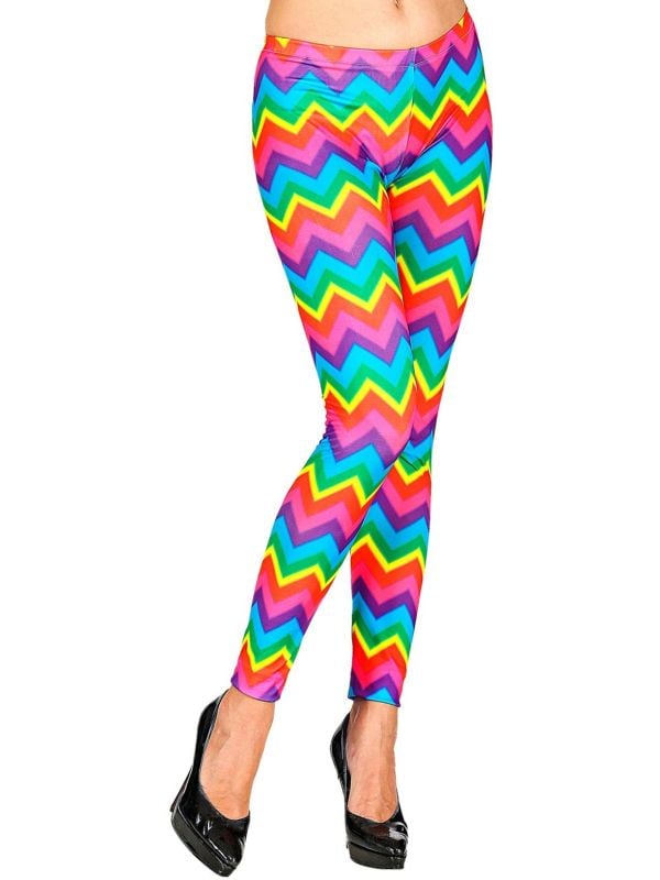 Disco broek regenboog