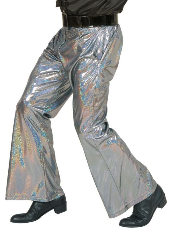 Disco broek zilver