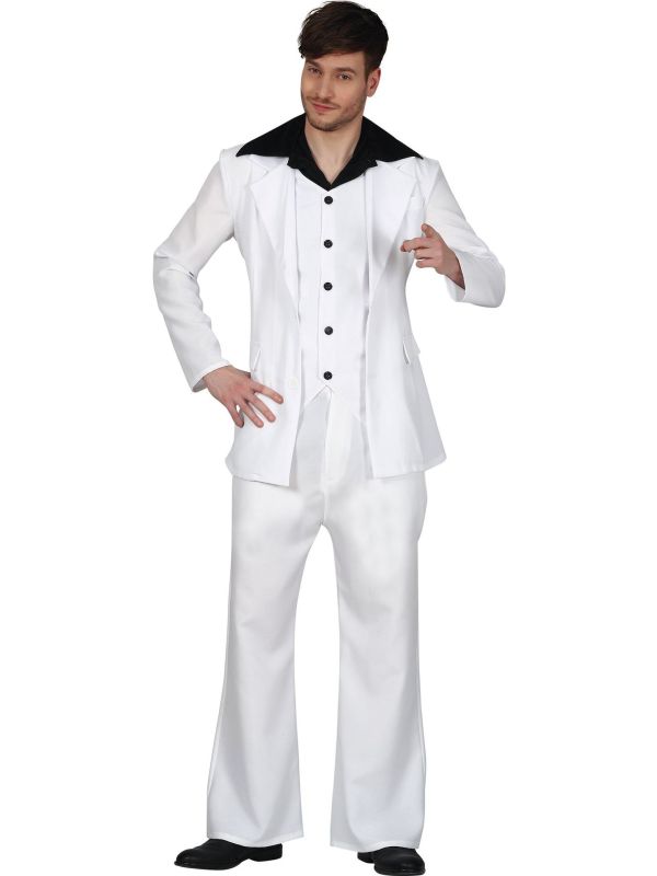 Disco maatpak wit outfit heren main product photo