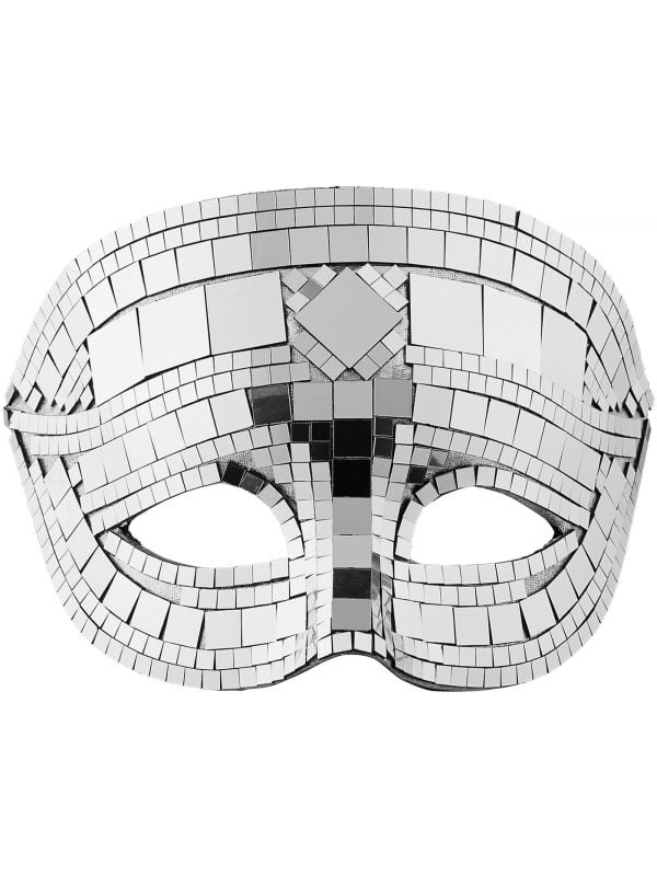 Disco masker zilver