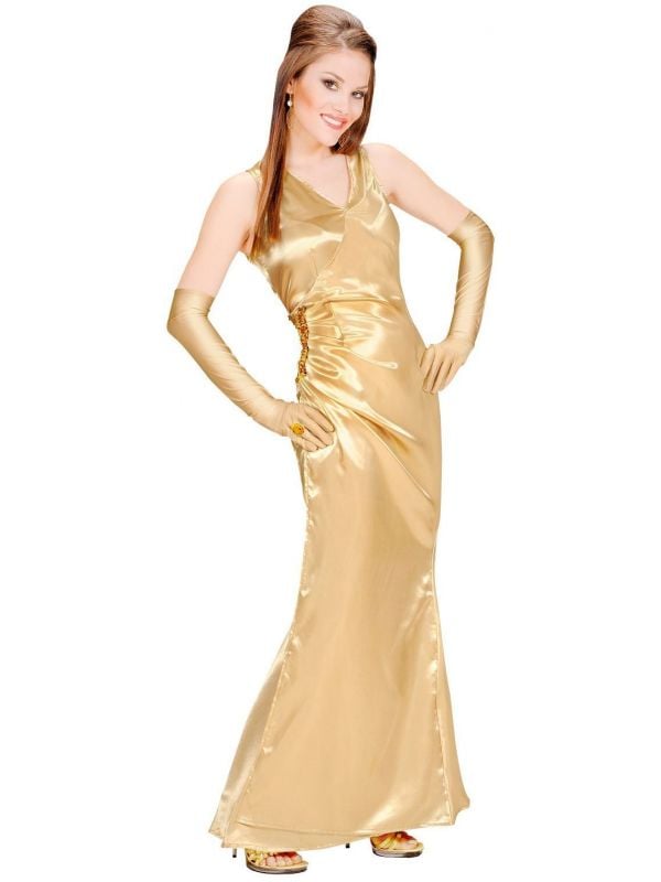 Diva jurk goud