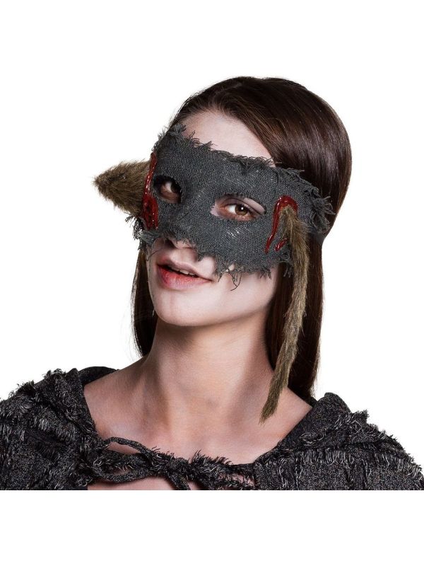 Dode rat oogmasker halloween