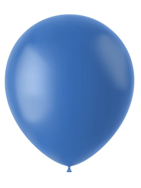 Donker blauwe ballonnen matte kleur