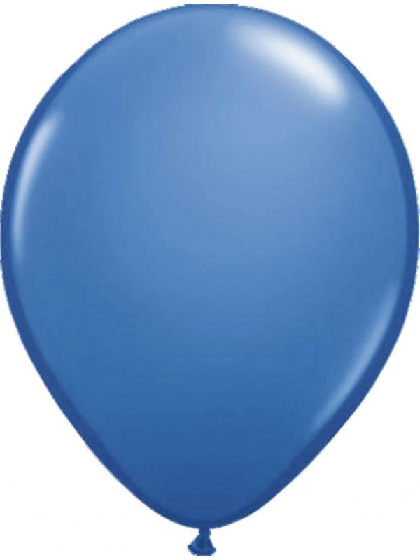 Donker blauwe basic ballonnen 10 stuks